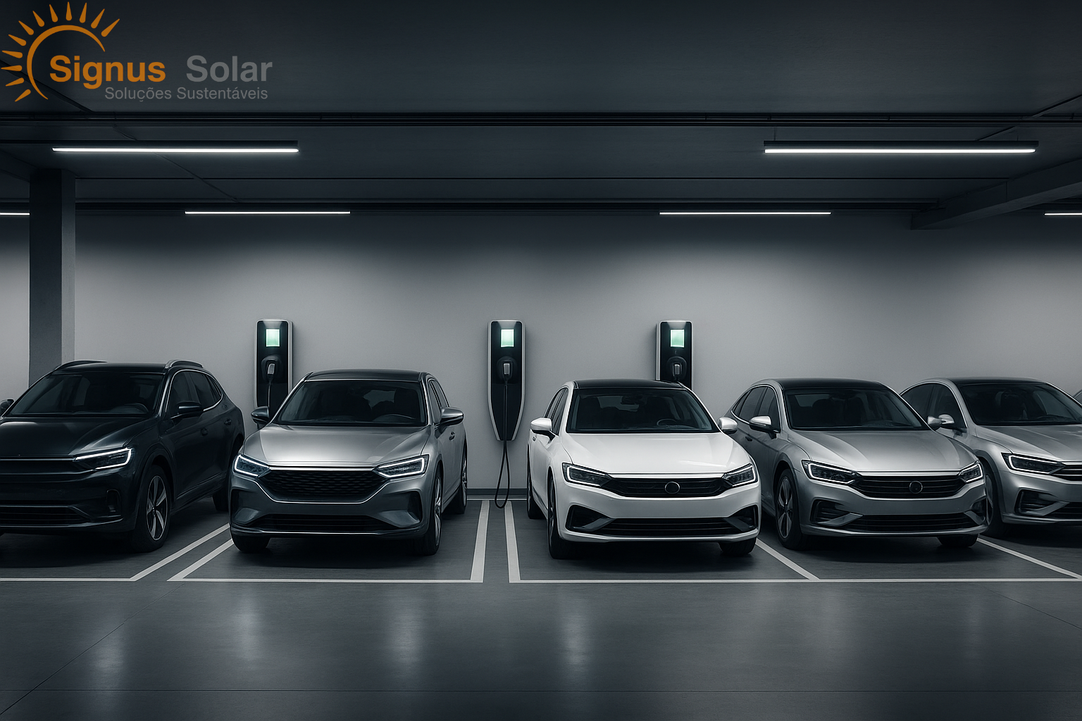 Projeto estrutural de garagem elétrica